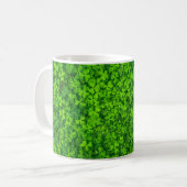 Shamrock Clovers Green Irish Symbol Ierland Koffiemok (Voorkant links)