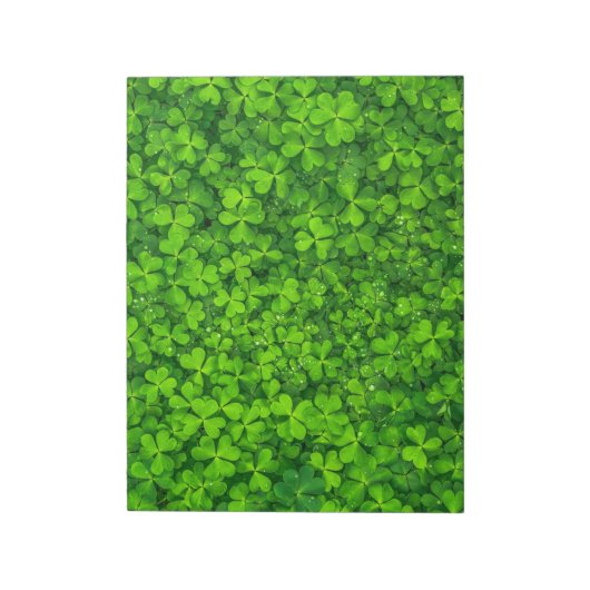 Shamrock Clovers Green Irish Symbol Ierland Notitieblok (Linkerzijde)