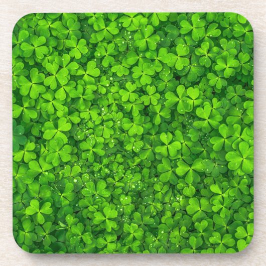 Shamrock Clovers Green Irish Symbol Ierland Onderzetter (Voorkant)