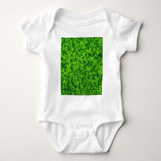 Shamrock Clovers Green Irish Symbol Ierland Romper (Voorkant)