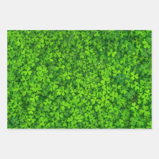 Shamrock Clovers Inpakpapier Vel (Voorkant)