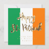 Shamrock Clovers Pattern Happy St. Patrick's Day Feestdagenkaart (Voorkant)
