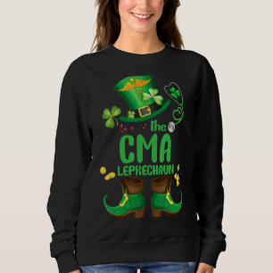 Shamrock Cma Verpleegster Leprechaun Funny St Patr Trui