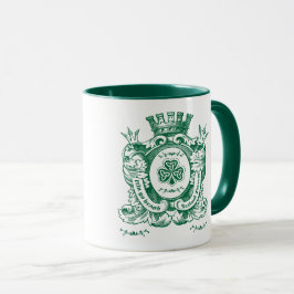 Shamrock Coat of Arm Crest St.Patrick's Day Mok