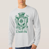 Shamrock Coat of Arm Crest St.Patrick's Day T-shirt (Voorkant)