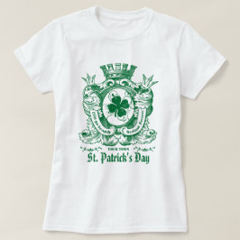 Shamrock Coat of Arm Crest Street Patrick's Day T-shirt