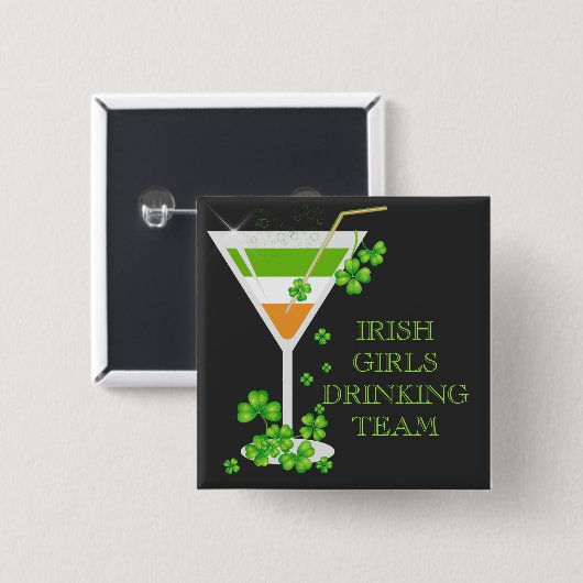 Shamrock Cocktail Button (Voorkant /achterkant)
