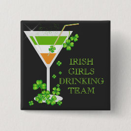 Shamrock Cocktail Button