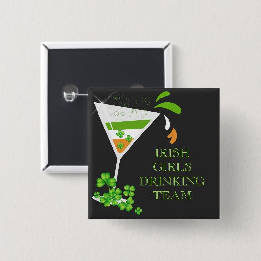 Shamrock Cocktail Button (Voorkant /achterkant)