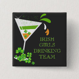 Shamrock Cocktail Button