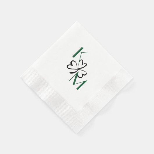 Shamrock Cocktail Napkin Servet (Hoek)