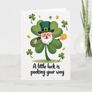 Shamrock Coin Gelukskaart Kaart