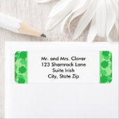 Shamrock Collage Custom Adresetiketten Etiket (Insitu)