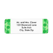 Shamrock Collage Custom Adresetiketten Etiket (Voorkant)