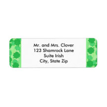 Shamrock Collage Custom Adresetiketten