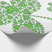 Shamrock Collage Custom Cadeaupapier (Hoek)