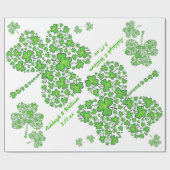 Shamrock Collage Custom Cadeaupapier (Vlak)