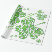 Shamrock Collage Custom Cadeaupapier (Uitgerold)