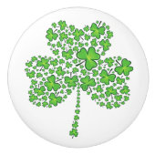 Shamrock Collage Keramische Knop (Voorkant)