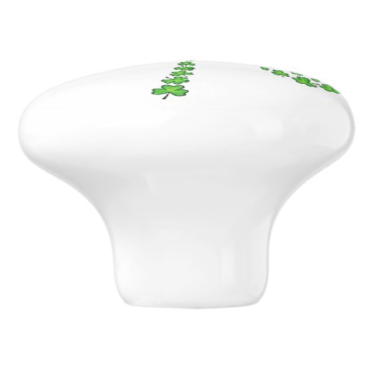 Shamrock Collage Keramische Knop (Zijkant)