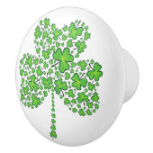 Shamrock Collage Keramische Knop (Rechts)