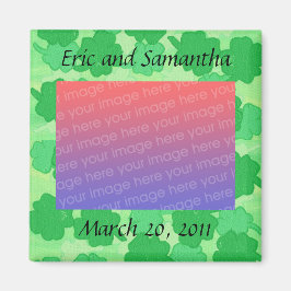 Shamrock Collage trouwfotomagneten Magneet