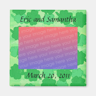 Shamrock Collage trouwfotomagneten Magneet