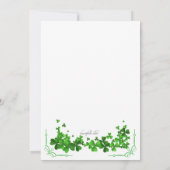 Shamrock Corners repetitie diner uitnodiging (Achterkant)