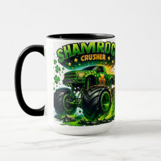 Shamrock Crusher: Bold Design met Keltische rand Mok