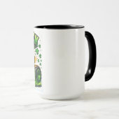 Shamrock Crusher: Bold Design met Keltische rand Mok (Voorkant rechts)