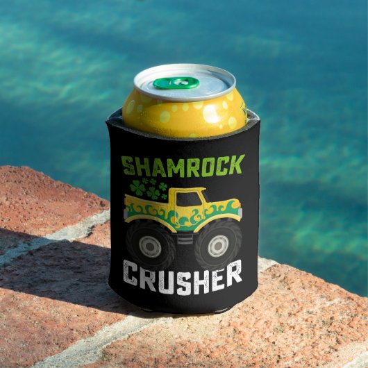 Shamrock Crusher Monster Truck St Patrick's Day Blikjeskoeler (Insitu Zwembad)