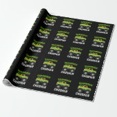 Shamrock Crusher Monster Truck St Patrick's Day Cadeaupapier (Uitgerold)