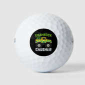 Shamrock Crusher Monster Truck St Patrick's Day Golfballen (Voorkant)