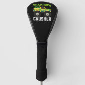 Shamrock Crusher Monster Truck St Patrick's Day Golfheadcover (Voorkant)