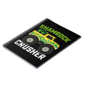 Shamrock Crusher Monster Truck St Patrick's Day Notitieboek (Linkerzijde)