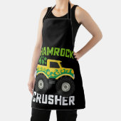 Shamrock Crusher Monster Truck St Patrick's Day Schort (Insitu)