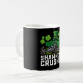 Shamrock Crusher St Patricks Day Monster Truck Koffiemok (Voorkant links)