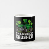 Shamrock Crusher St Patricks Day Monster Truck Koffiemok (Center)