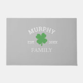 Shamrock Custom Irish Family Doormat Deurmat (Voorkant)