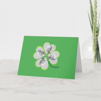 Shamrock Custom Photo St Patricks Day Kaart