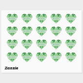 Shamrock Custom Save the date Iers Hart Sticker (Vel)