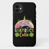 Shamrock Cutie Eenhoorn Regenboog St Patricks Dag Case-Mate iPhone Case (Achterkant)