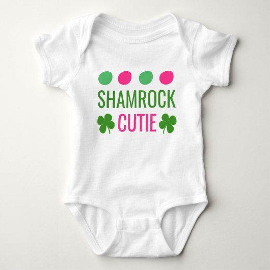 Shamrock Cutie // Schattigee St Patrick's Day Romper (Voorkant)