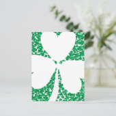 Shamrock Cutout Briefkaart (Staand voorkant)