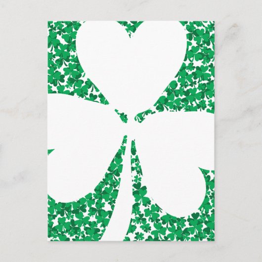 Shamrock Cutout Briefkaart (Voorkant)