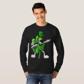 Shamrock Dabbing For Boys Kids Adult St Patrick's  T-shirt (Voorkant volledig)