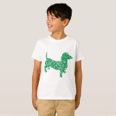 Shamrock Dachshunds T-shirt (Voorkant volledig)