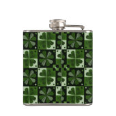 Shamrock Dambordpatroon Heupfles (Achterkant)