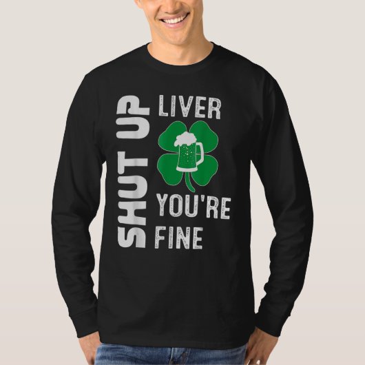 Shamrock Dark Beer Drink de Sint Patricks. T-shirt (Voorkant)