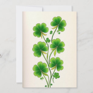 Shamrock Decoratie Kaart